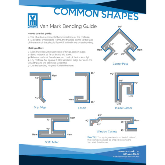 Van Mark Brakes | Mark II TrimMaster - Contractor Grade Van Mark Brakes | Mark II TrimMaster - Contractor Grade