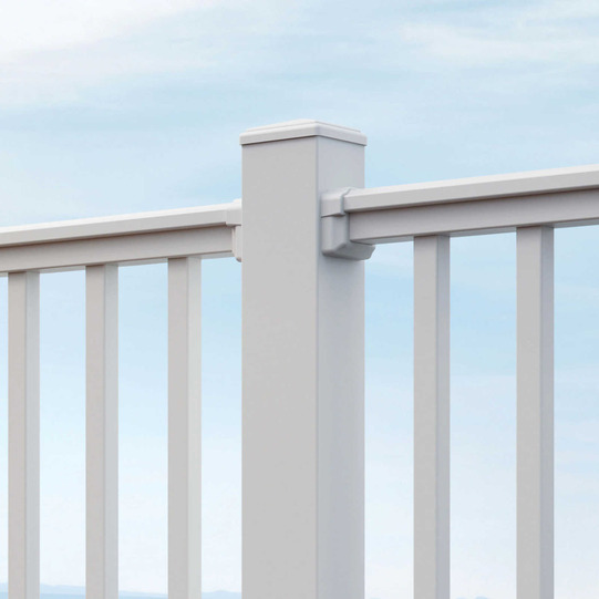 Contour Railing TimberTech Reliance Vinyl Railing Kit– Matte White Finish